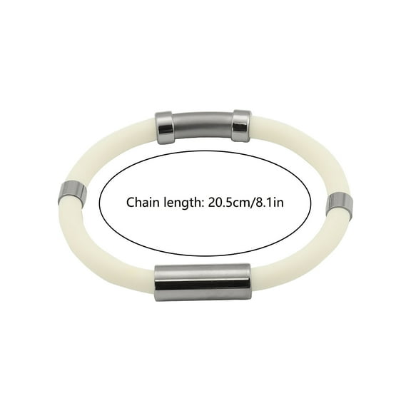 PEONAVET Vertigo Bracelet Anti-static Bracelet Negative Ion Silica Gel Metal Balance Energy Sports Bracelet Christmas Gifts