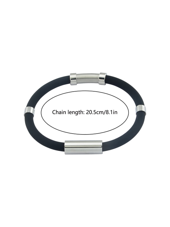Vertigo Bracelet Anti-static Bracelet Negative Ion Silica Gel Metal Balance Energy Sports Bracelet Christmas Gifts