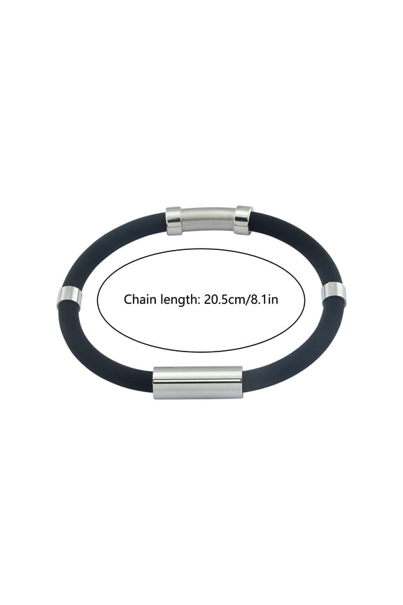 Vertigo Bracelet Anti-static Bracelet Negative Ion Silica Gel Metal Balance Energy Sports Bracelet Christmas Gifts