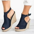 thumbnail image 1 of PEONAVET Wedge Sandals for Women Platform High Heels Ankle Strap n Flatforms Comfortable Summer Wedding Shoes, 1 of 4