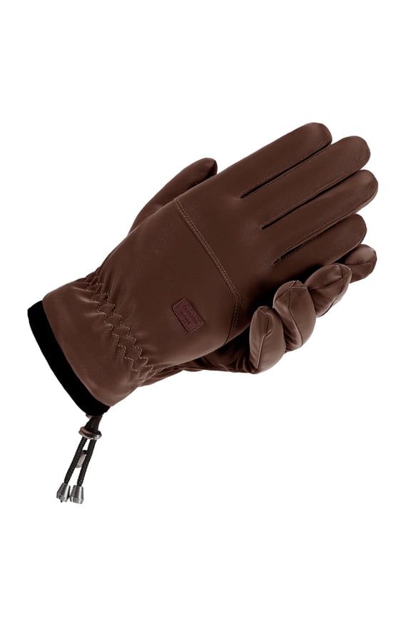 Winter Gloves for Men Women, Resistant Freezer Gloves for Outdoor Cold Weather Warm Touch Screen Thermal Glove for Running Driving Hiking(Brown)