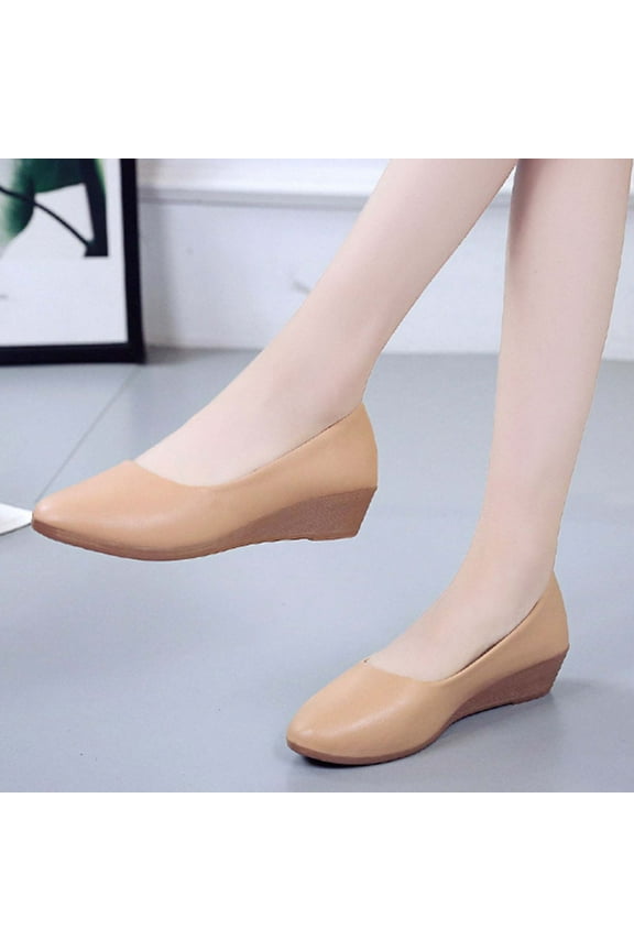 Women’s Flats Shoes Comfortable Pointed Toe Slip On Casual Flats Dress Shoes Nude Flats - Mothers Day Gifts