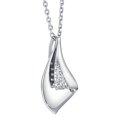 thumbnail image 1 of PEORA Sterling Silver Orchid Pendant Necklace with 17 inch Chain + 3 inch extender, 1 of 4
