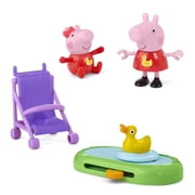 Peppa Pig Toys Peppa and Evies Park Fun Playset with 2 Figures, Preschool Toys for Kids, 3 and up