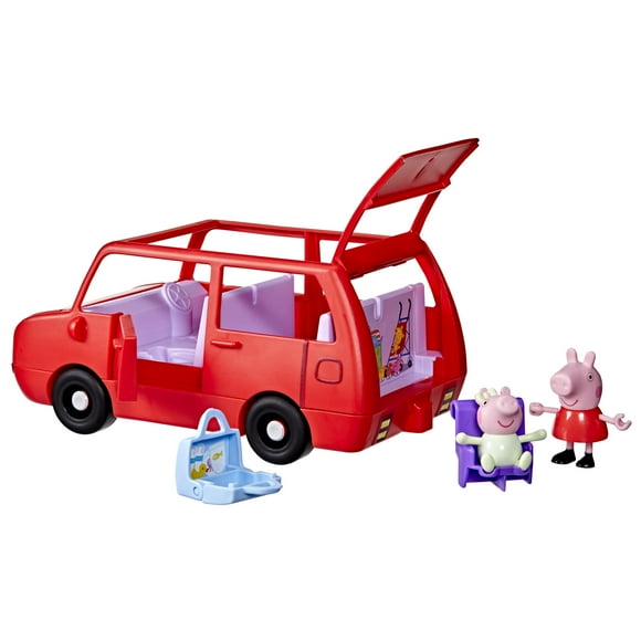 Peppa Pig Toys Peppa's Big Family Car with 2 Peppa Pig Figures and 2 Accessories, 3+