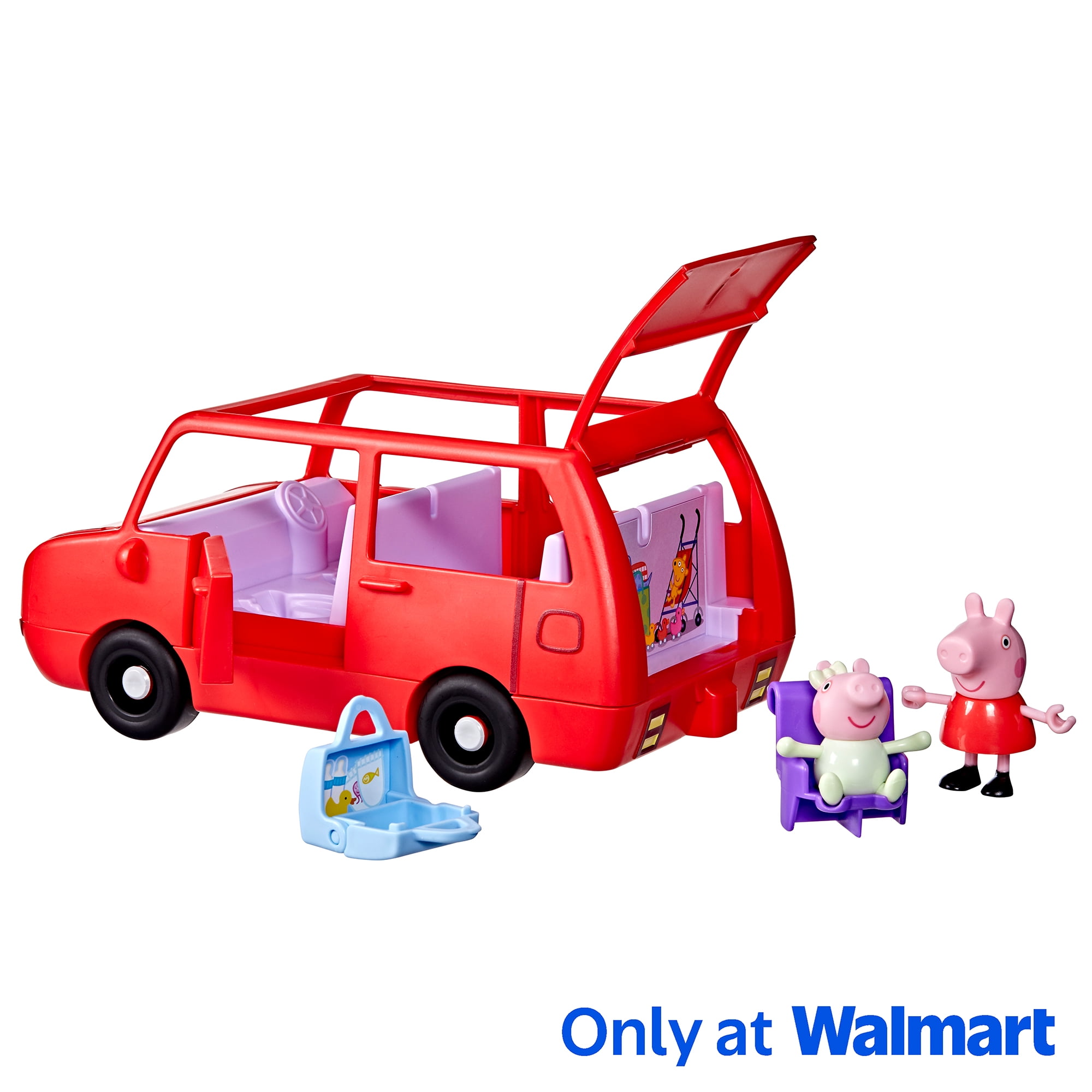 Peppa Pig Toys Peppa's Big Family Car with 2 Figures and 2 Accessories, 3+