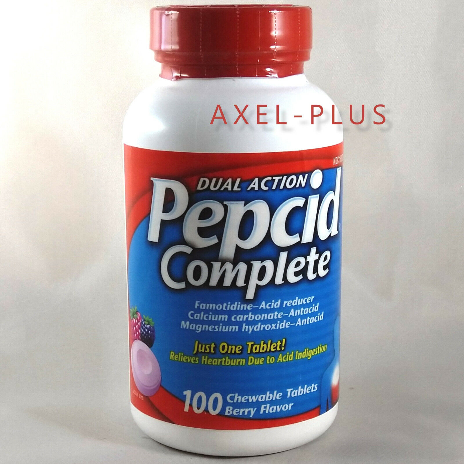 PEPCID COMPLETE flavor chewable BERRY 100 ct - Walmart.com