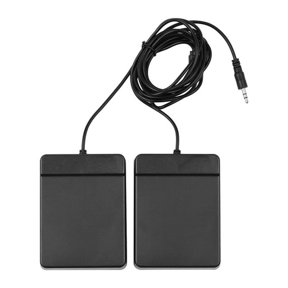 PEPISKY 3.5mm Interface Compact Sustain Pedal Universal Dual Pedal for Musical Instruments Portable Roll Up Piano Electronic Keyboard Elctronic Roll Up Drum