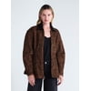 Scoop Women's and Women's Plus Peplum Denim Jacket