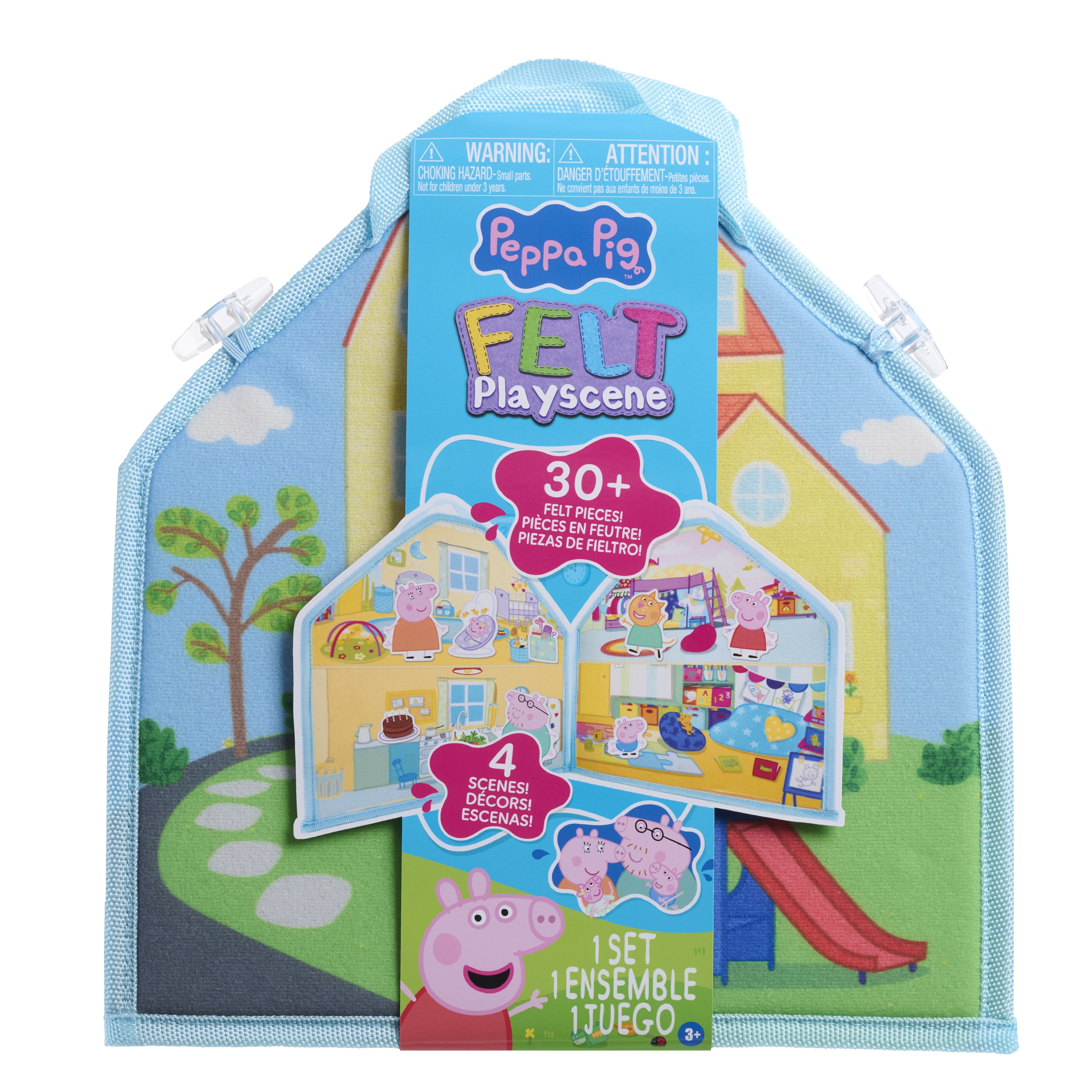 Peppa Pig Felt Scene Activity Kit for Kids Age 3 and Up