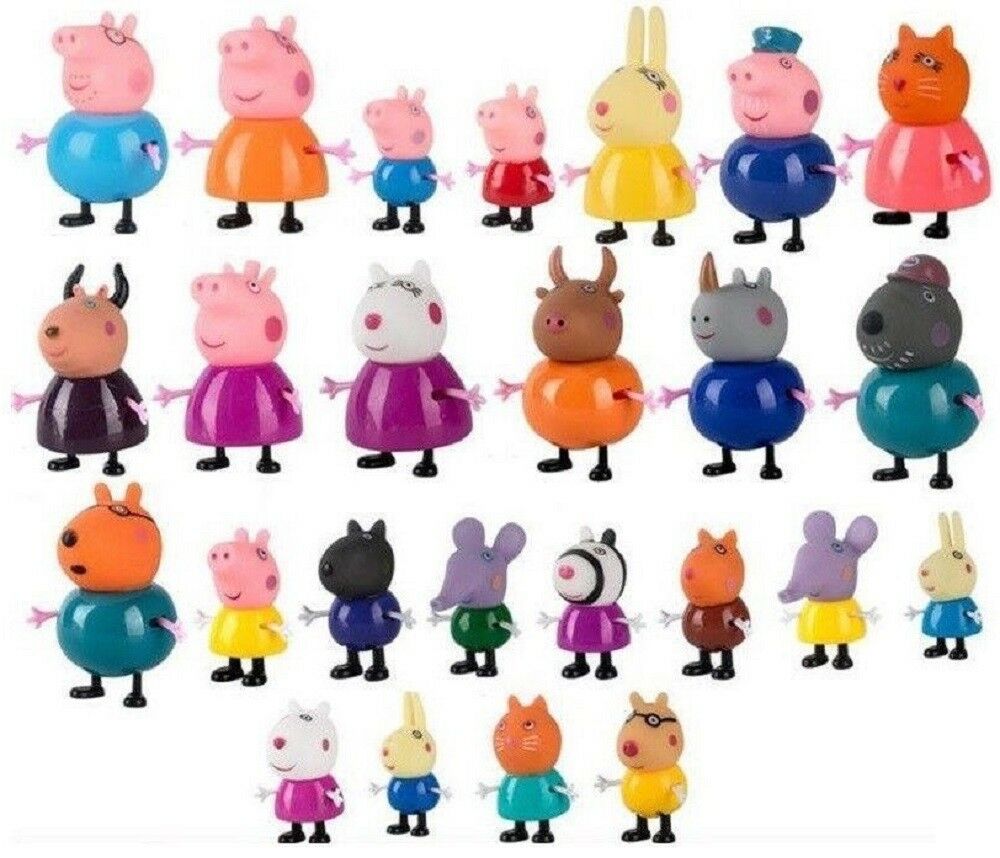 PEPPA PIG MINI FIGURE PACK PLAYSET CUTE TOY COLLECTION - 4PC 10PC 21PC 25PC SET - image 1 of 1