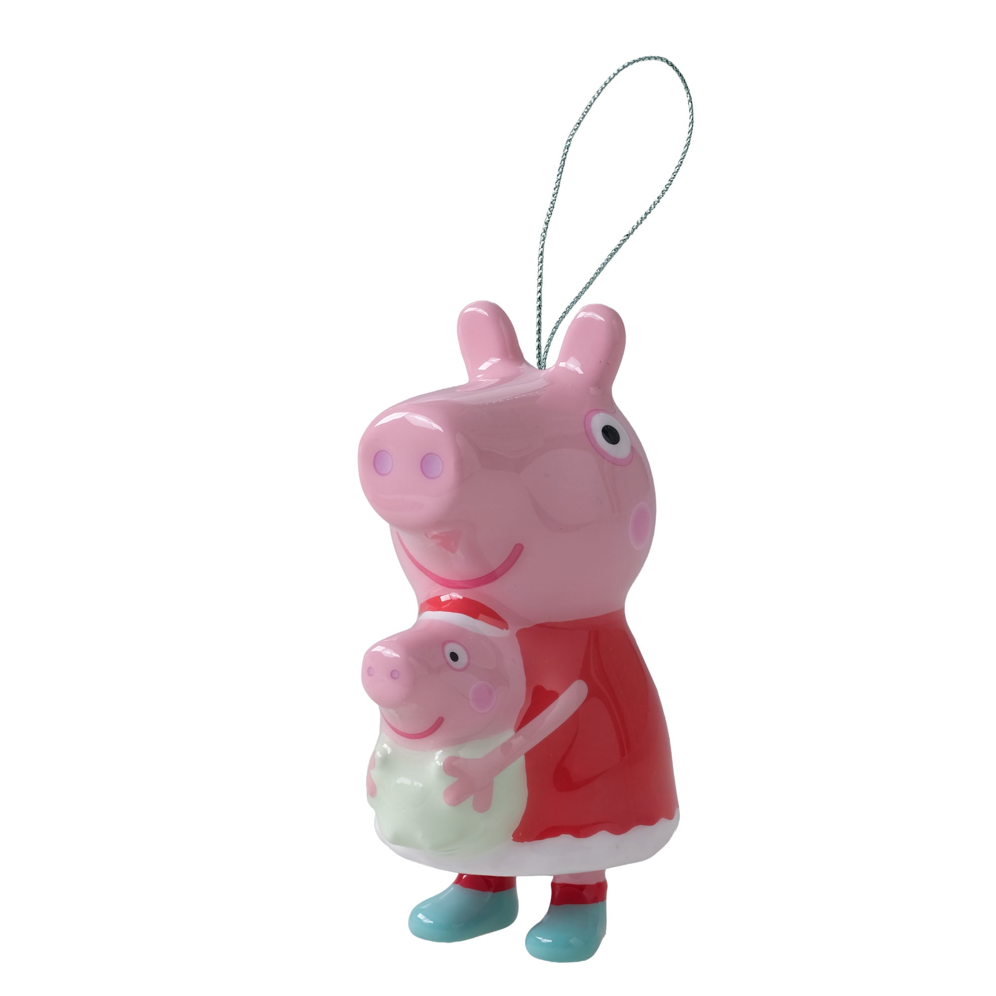 Peppa Pig Christmas Ornament – Peppa Holding George Hanging Decoration