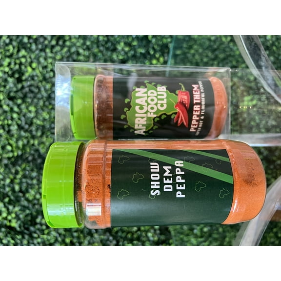 PEPPER THEM SUPER HOT SPICE 8oz in a clear plastic gift box