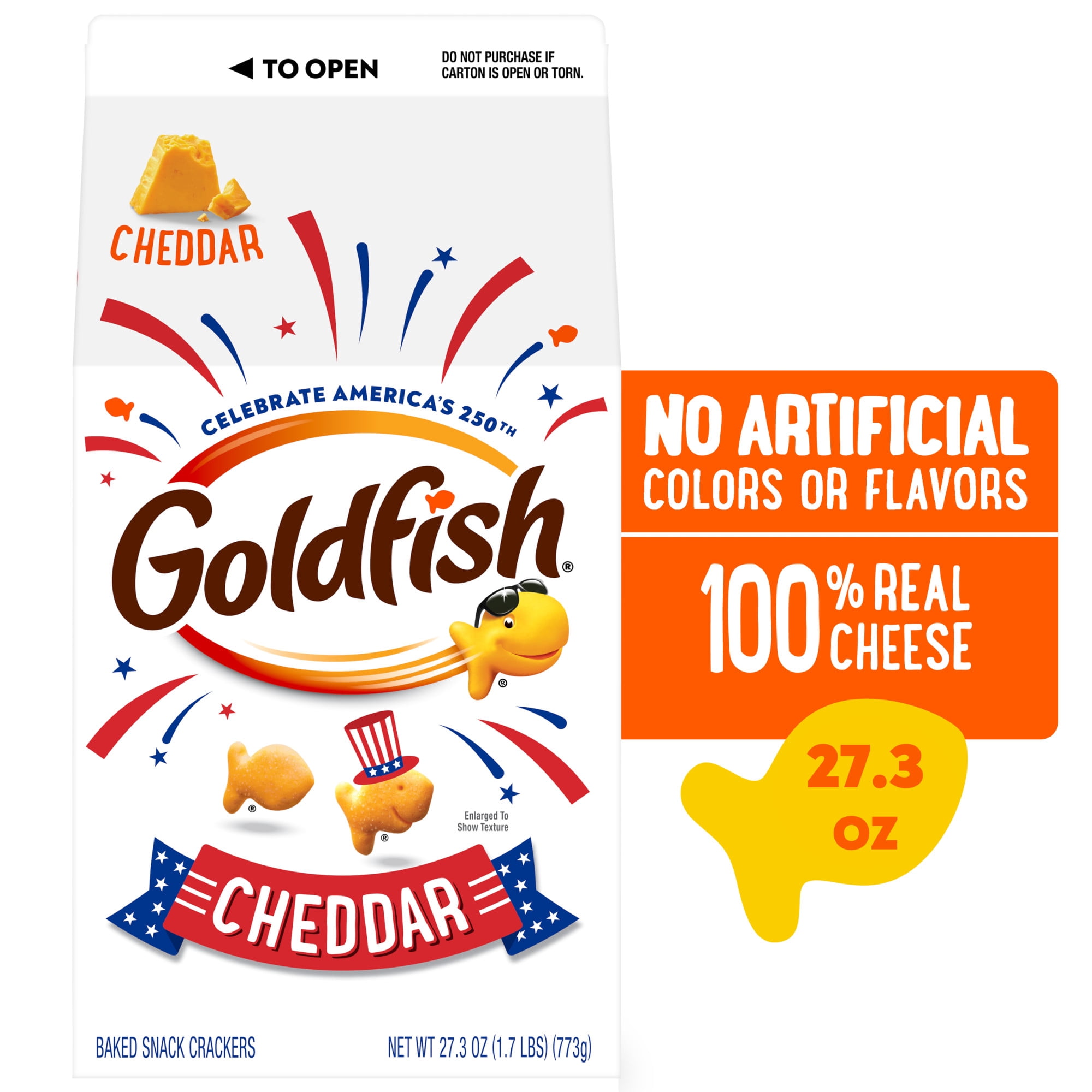 Goldfish Limited Edition Cheddar Cheese Crackers, 27.3 oz Carton