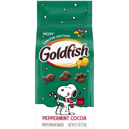 Goldfish Snoopy Peppermint Cocoa Graham Crackers, 6.1 oz Bag