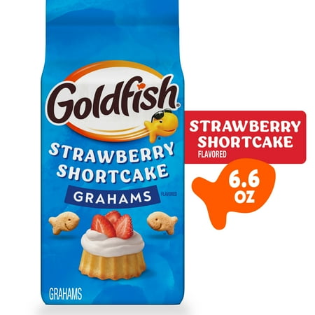 Goldfish Grahams Strawberry Shortcake Flavored Baked Snack Crackers, 6.6 Oz Bag