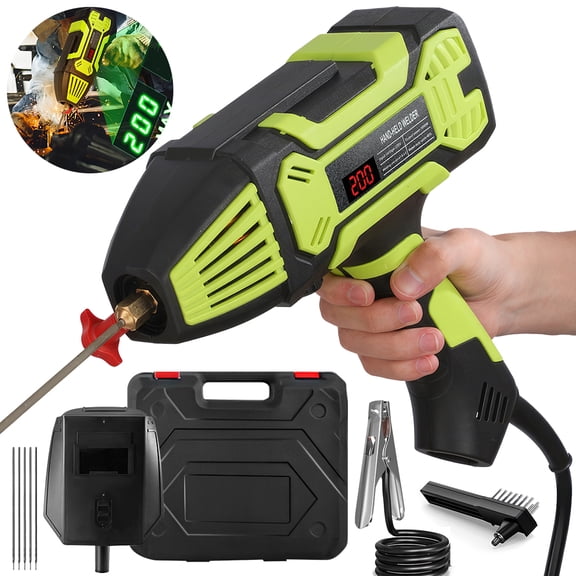 PEPWEL Dual Voltage 110V/220V Portable ARC Welder - 200Amp IGBT Inverter, Digital Display, 20-200A Adjustable, 1-3.2mm Rods, Complete Kit with Mask/Toolbox for DIY/Home/Auto Repair