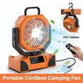 thumbnail image 1 of PEPWELL 20000mAh Portable Camping Fan - 5-Speed 270° Rotation, LED Light, Remote Control, Hook, Power Bank Function, for Tent/Outdoor Camping/Fishing, 1 of 12