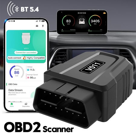 PEPWELL 9 Protocols OBD2 Car Code Reader - Bluetooth 5.4 Wireless, Clear DTCs/Live Data, Multi-Language, Exclusive iOS/Android APP, for 1996+ Vehicles (96% Compatibility)