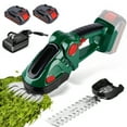 thumbnail image 1 of PEPWELL Cordless Grass Shear & Shrubbery Trimmer, 2-in-1 Electric Shrub Trimmer Grass Shears Handheld Grass Cutter, Hedge Shear with 2 PCS Rechargeable Battery and Charger for Garden, Lawn, 1 of 14