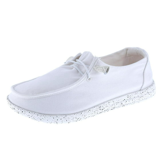 【PERFECT-1】Women’s Loafers Slip On Loafer Shoes Canvas Flat Boat Shoes Comfortable Casual Shoes Footwear Girl