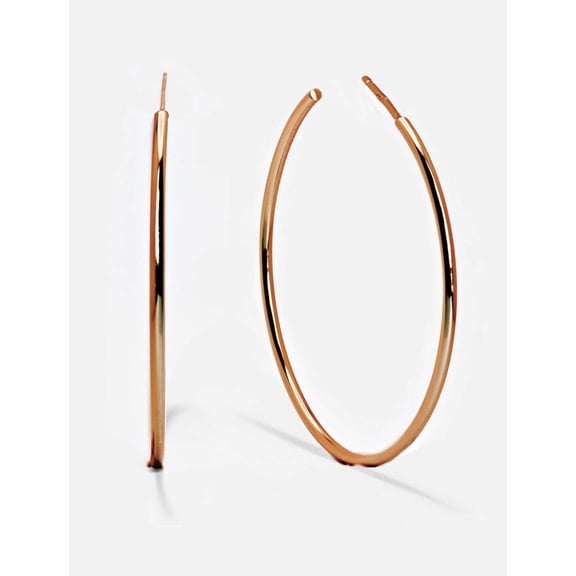 PERFECT HOOP EARRINGS | 18K Rose Gold Over Sterling Silver
