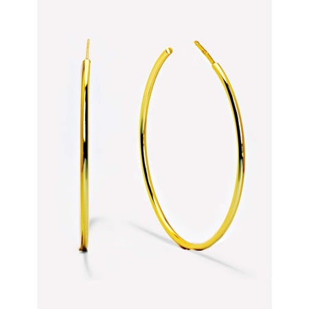 PERFECT HOOP EARRINGS IN 18K GOLD OVER STERLING SILVER