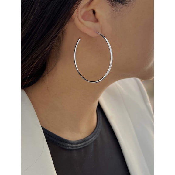 PERFECT STERLING SILVER HOOPS