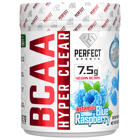 PERFECT Sports BCAA Hyper Clear, Intense Blue Raspberry, 10.8 oz (306 g)