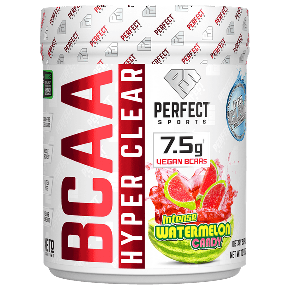 PERFECT Sports BCAA Hyper Clear, Intense Watermelon Candy, 10.9 oz (310 g)