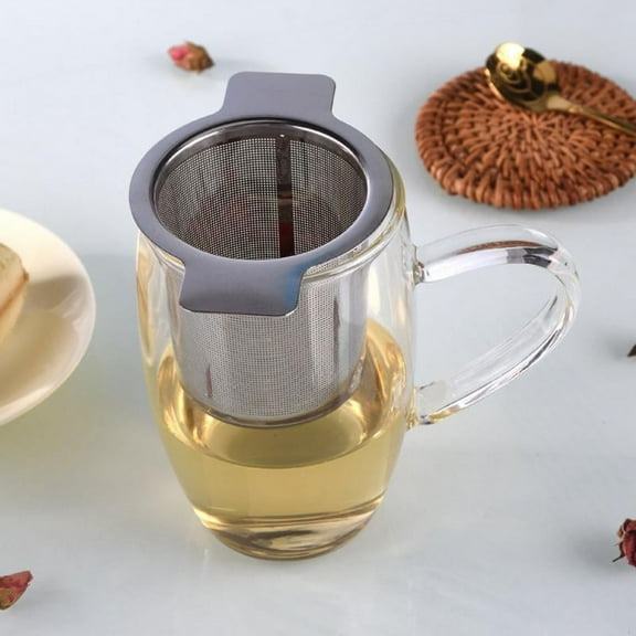 PERFECT Tea Strainer + Lid | Stainless Steel | Extra Fine Mesh | Steep Loose Leaf Tea in Mug or Tea Pot