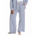 thumbnail image 1 of PERFECTWHITETEE womens  Andi Stripe Poplin Wide Leg Pant, m, Blue, 1 of 3
