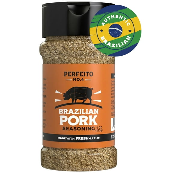 Authentic Brazilian Garlic & Herb Seasoning for Pork, Lamb & Game, Granules, 4 oz – Perfeito
