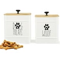 PERFNIQUE Dog Treat Container, Dog Treat Jar Set of 2 with Airtight Lid