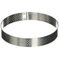 thumbnail image 1 of PERFORATED TART RING, Round, in Stainless Steel, 0.75-Inch high O 5-Inch, 1 of 6