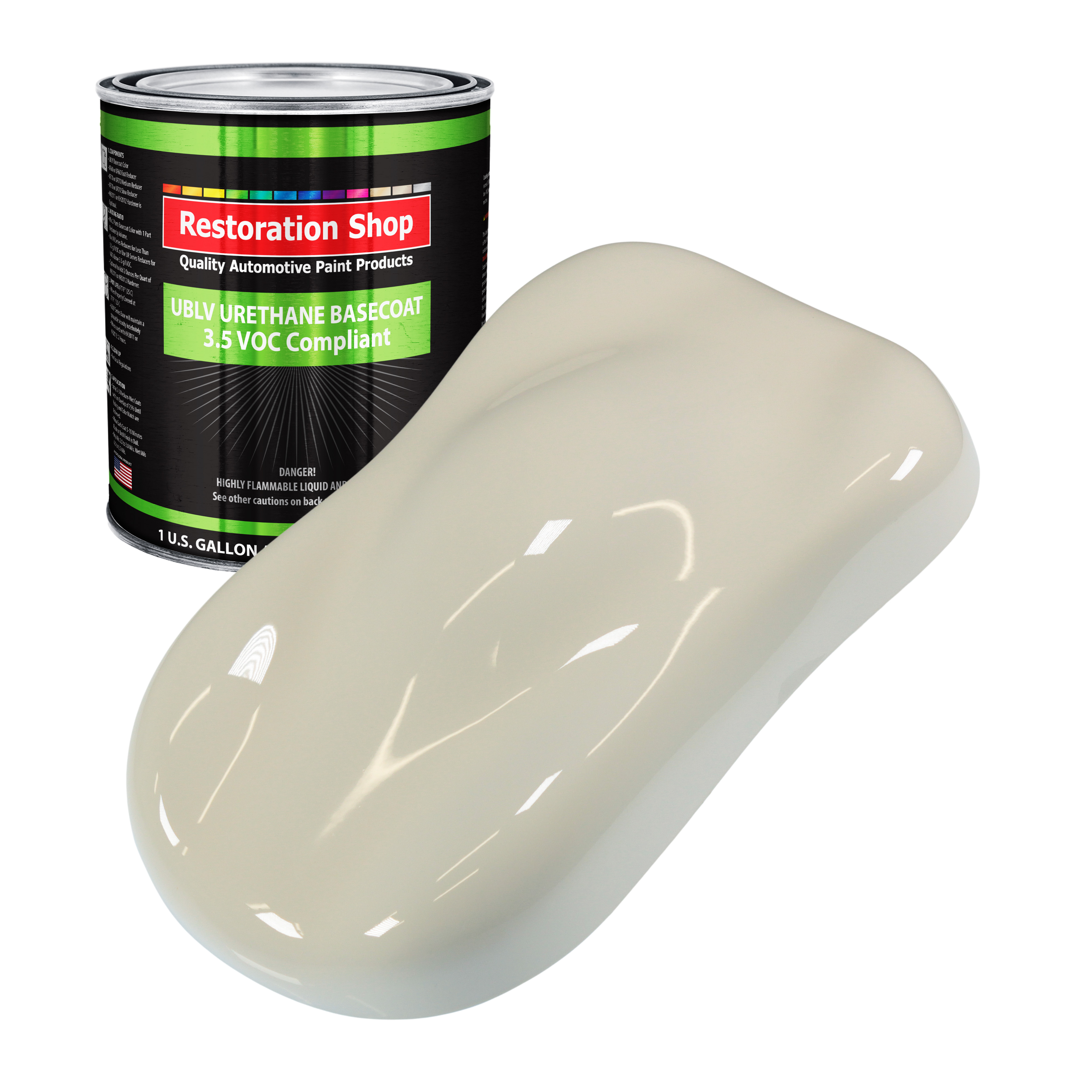 PERFORMANCE BRIGHT White 1 Gallon Low VOC URETHANE BASECOAT Car Auto Body Paint