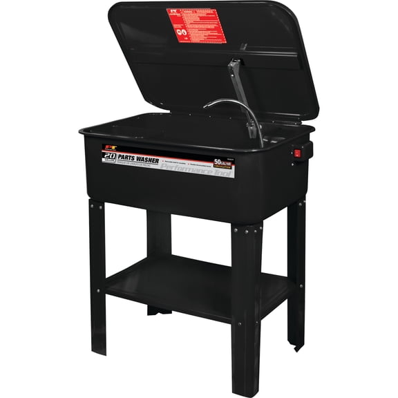 Performance Tool W54029 20 Gallon Parts Washer Station with High-Flow Pump and Safety Lid for Safe Cleaning of Parts and Tools