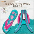 thumbnail image 1 of PERFORMORE Flip Flop Beach Towel Clips, Set of 2, Portable Towel Holder Clips, 1 of 7