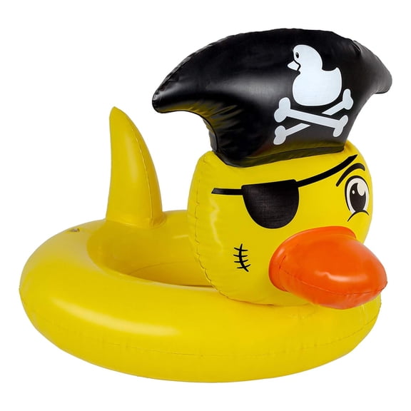 PERHAPSFIT Swimming Pool Float Pirate Duck Tube, Multi Large,duck pool, duck float