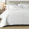 PERHOM 100 Cotton King Quilt Set, King Size Quilt Bedding Set