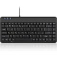 PERIBOARD409U Wired USB Mini Keyboard, Black, US English Layout