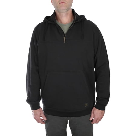 PERIMETER Â¼ ZIP WITH HOOD DEFENDER IN BLACK