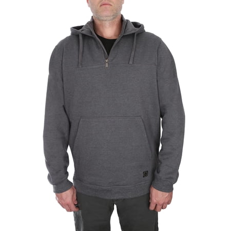 PERIMETER Â¼ ZIP WITH HOOD DEFENDER IN GREYSTONE