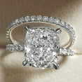 thumbnail image 1 of PERITANG 2pcs His and Hers Wedding Ring Sets Couples Engagement Rings Women and Men 925 Sterling Silver AAA Cubic Zirconia Four-Prong Zircon Rings 2-Piece Set, 1 of 8