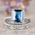 thumbnail image 1 of PERITANG 3pcs His and Hers Wedding Ring Sets Couples Engagement Rings Women and Men 925 Sterling Silver AAA Cubic Zirconia Jewelry, 1 of 8