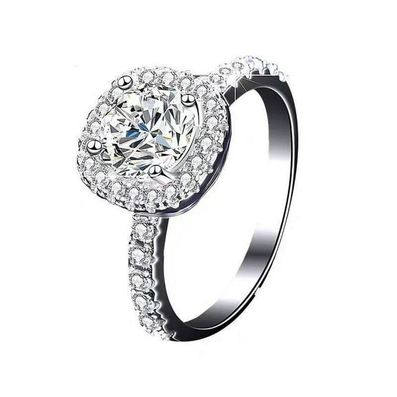 PERITANG 925 Sterling Silver Ring for Women 2025 Cubic Zirconia Engagement Rings Promise Wedding Jewelry Gift for Her