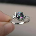 thumbnail image 1 of PERITANG Classic Cocktail Wedding For Women For Her Shiny Dazzling CZ AAA Zircon Ring Ideal Jewelry Gift Gift Box Included, 1 of 7