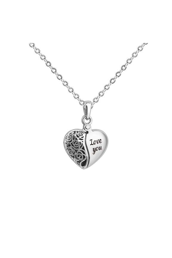 Customized Heart-shaped Pendant Necklace, Urn Cremation Jewelry, Memorial Gifts For Loved Ones, Personalized Products, 1pc