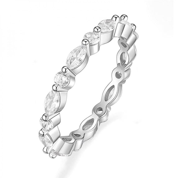PERITANG Elegant Promise Ring Bridal Ladies For Women Sparkling High Quality CZ AAA Zircon Ring Perfect Present With Gift Packaging