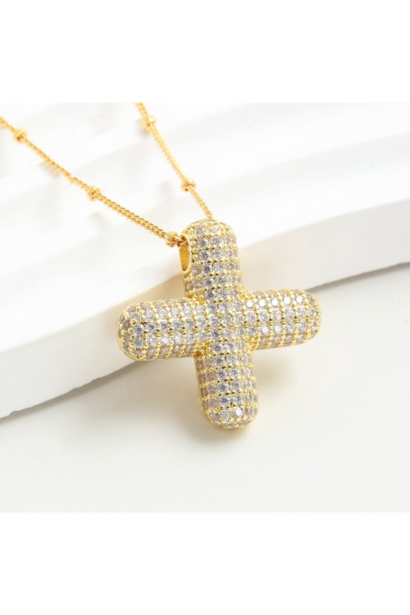 Fashion Alphabet Pendant Necklace for Women , cubic zirconia Decor Necklace, Daily Clothing Decor, Trendy All-match & Exquisite Jewelry